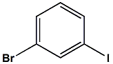 Chemical Diagram for 1-Bromo-3-iodobenzene Cas # 591-18-4